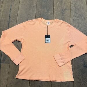 Re/Done x Hanes thermal line sleeve M